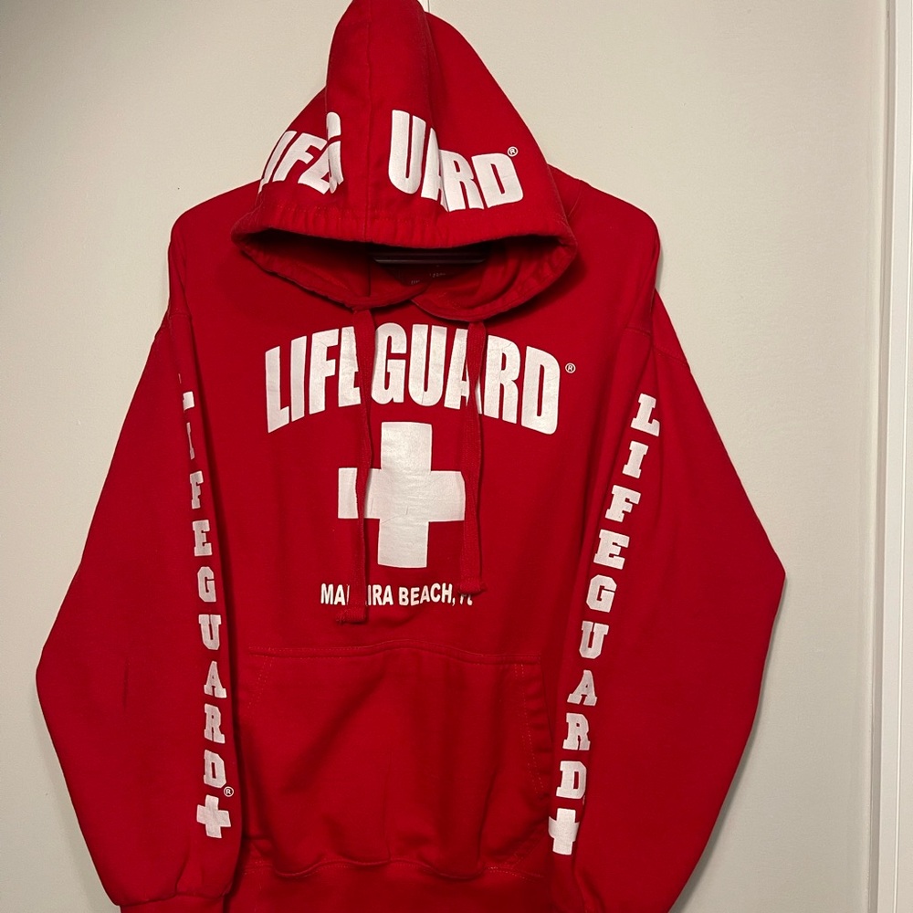 Red Lifeguard Hoodie